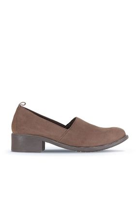 کفش پاشنه بلند کلاسیک قهوه ای زنانه چرم Bueno Shoes - کد 859542367