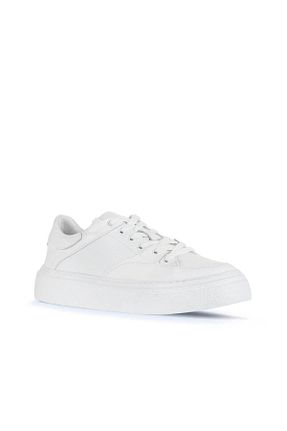 کفش اسنیکر سفید مردانه چرم اصل Bueno Shoes - کد 859156789