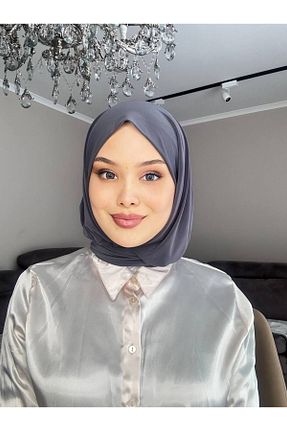 شال طوسی زنانه پلی ساتن BAV Butik Ayvitrin - کد 860877457