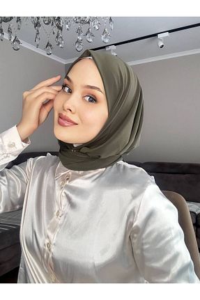 شال خاکی زنانه پلی ساتن BAV Butik Ayvitrin - کد 860875188