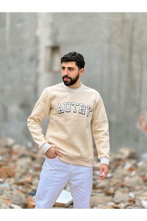 سوئیشرت بژ مردانه چاپی JANSO GROUP - کد 859117671