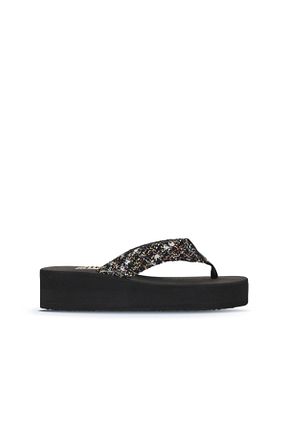دمپائی مشکی زنانه چرم خالص Bueno Shoes - کد 841236267