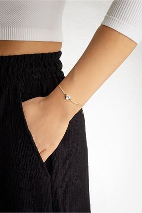 دستبند نقره زرد زنانه 925 عیار So Chic - کد 827626676