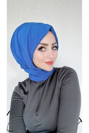 شال آبی زنانه پلی ساتن BAV Butik Ayvitrin - کد 860884039