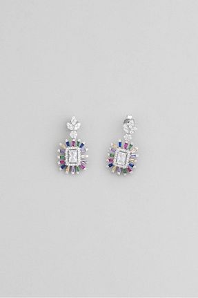 گوشواره نقره سفید زنانه 925 عیار So Chic - کد 771404809
