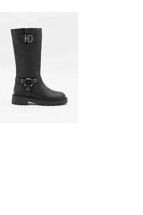 بوت / نیم بوت مشکی زنانه چرم خالص Harley Davidson - کد 860886175
