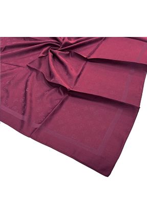 روسری زرشکی پنبه ای Pierre Cardin - کد 848490251