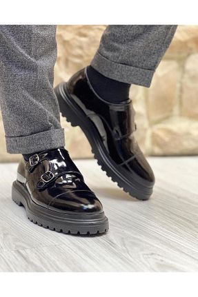 کفش کژوال مشکی مردانه چرم خالص ByItallanoshoes - کد 734230660
