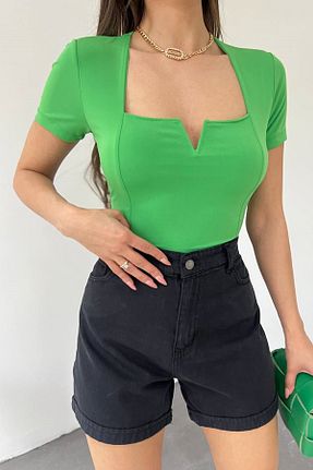 بلوز سبز زنانه ساده bayansepeti - کد 696844371