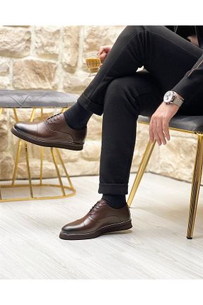 کفش کژوال قهوه ای مردانه چرم خالص ByItallanoshoes - کد 642038726
