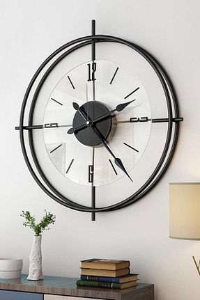 ساعت دیواری مشکی 50 * 50 SEVİNÇ KONSEPT - کد 768576986