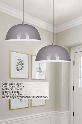 لوستر طوسی فلزی Bamyum - کد 154290313
