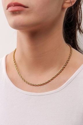 گردنبند استیل ( فولاد ) طلائی زنانه استیل ضد زنگ ALDE - کد 860967371