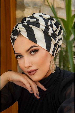 کلاه شنای حجاب مشکی زنانه Aişe Tesettür - کد 860934309