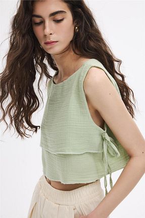 بلوز سبز زنانه ساده SHERIN - کد 860931844