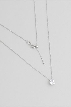 گردنبند نقره سفید زنانه 925 عیار So Chic - کد 787842848