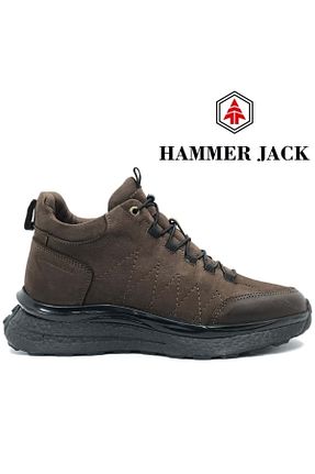 بوت / نیم بوت قهوه ای مردانه چرم خالص Hammer Jack - کد 859833292