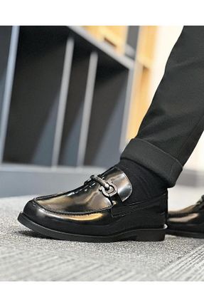 کفش کژوال مشکی مردانه چرم خالص ByItallanoshoes - کد 769858225