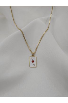 گردنبند استیل ( فولاد ) طلائی زنانه استیل (فولاد) NOMİ - کد 829017444