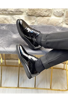کفش کژوال مشکی مردانه چرم خالص ByItallanoshoes - کد 475907788