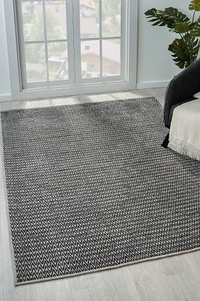 گلیم طوسی پنبه ای Konfor Halı - کد 763573710