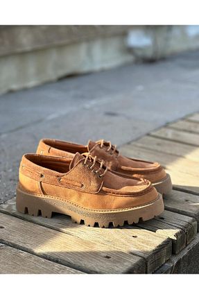کفش کژوال قهوه ای مردانه چرم خالص ByItallanoshoes - کد 815738104
