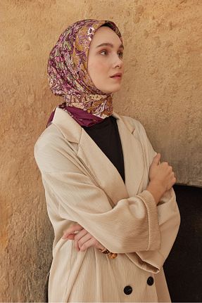 شال بنفش زنانه Poly Twill ALKIN SCARF - کد 860947306