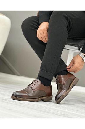 کفش کژوال قهوه ای مردانه چرم خالص ByItallanoshoes - کد 759833158