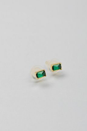 گوشواره نقره بژ زنانه 18 عیار So Chic - کد 793435334