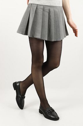 کفش لوفر مشکی زنانه چرم خالص GÖNDERİ(R) - کد 823847867