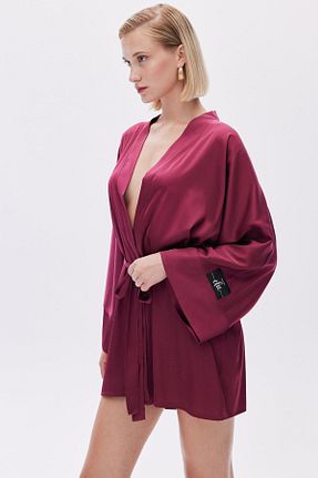 ربدوشام زرشکی زنانه ساده Feu De Elu - کد 843565088