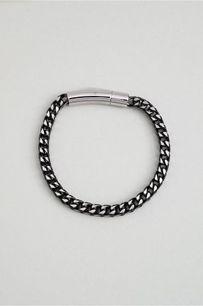 دستبند استیل (فولاد) متالیک مردانه استیل (فولاد) So Chic - کد 860945333