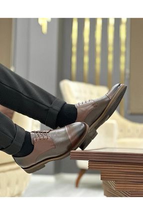 کفش کژوال قهوه ای مردانه چرم خالص ByItallanoshoes - کد 759833158