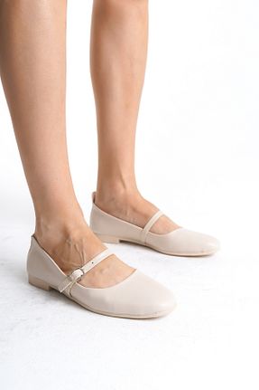 بابت بژ زنانه چرم مصنوعی LEMUES SHOES - کد 860979572