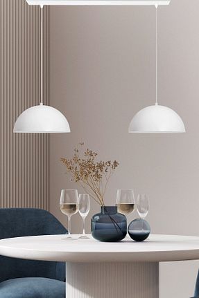 لوستر سفید فلزی Bamyum - کد 825518654