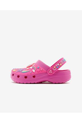 کفش اسنیکر صورتی بچه گانه EVA Skechers - کد 830533150