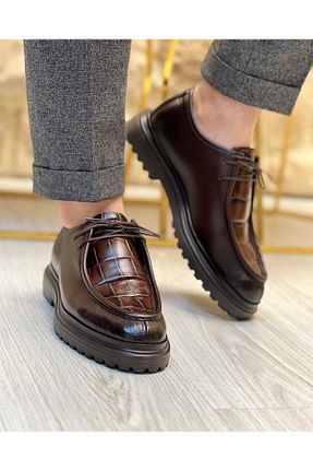 کفش کژوال قهوه ای مردانه چرم خالص ByItallanoshoes - کد 458928777