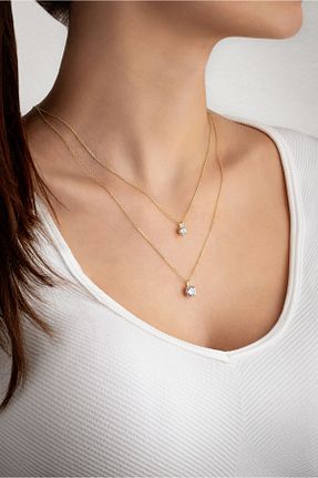 گردنبند نقره سفید زنانه 925 عیار So Chic - کد 804453901
