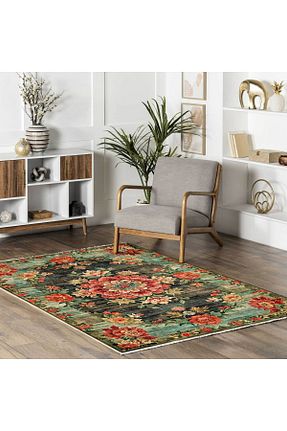 گلیم مشکی پنبه ای Pastel Home - کد 860999069
