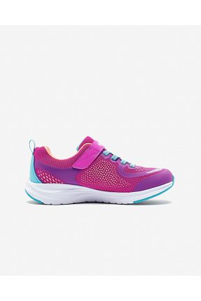 کفش اسنیکر صورتی بچه گانه چسبی Skechers - کد 852820602