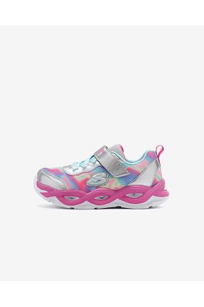 کفش اسنیکر زرشکی بچه گانه PU Skechers - کد 826691841