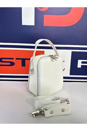 کیف دوشی سفید زنانه چرم مصنوعی Just Polo - کد 879920752