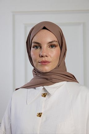 شال قهوه ای زنانه PURESCARFS - کد 860699572