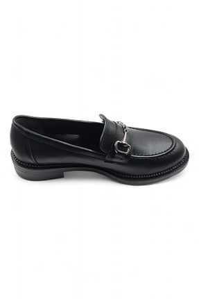 کفش لوفر مشکی زنانه چرم مصنوعی Melen Shoes - کد 831967194