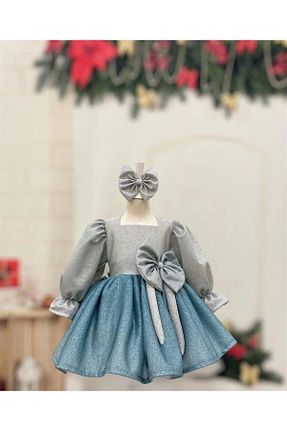 لباس فیروزه ای بچه گانه بافتنی Nissa - کد 802069062