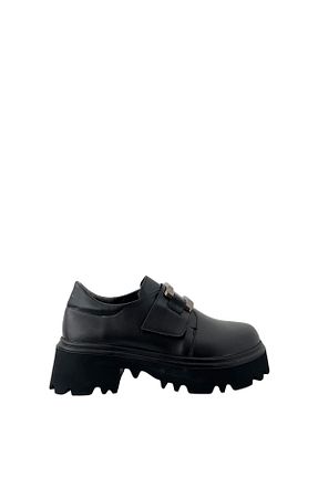 کفش لوفر مشکی زنانه چرم مصنوعی Saracshoes - کد 861005081