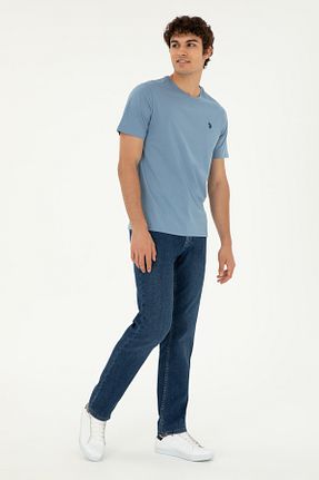 شلوار جین آبی مردانه الاستین U.S. Polo Assn. - کد 852822249