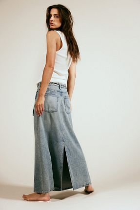 دامن آبی زنانه جین H&M - کد 861031598