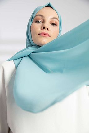 شال سبز زنانه شیفون PURESCARFS - کد 849768463