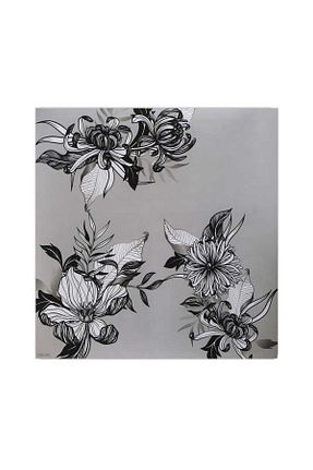 روسری طوسی 90 x 90 Bursa İpek - کد 861035483